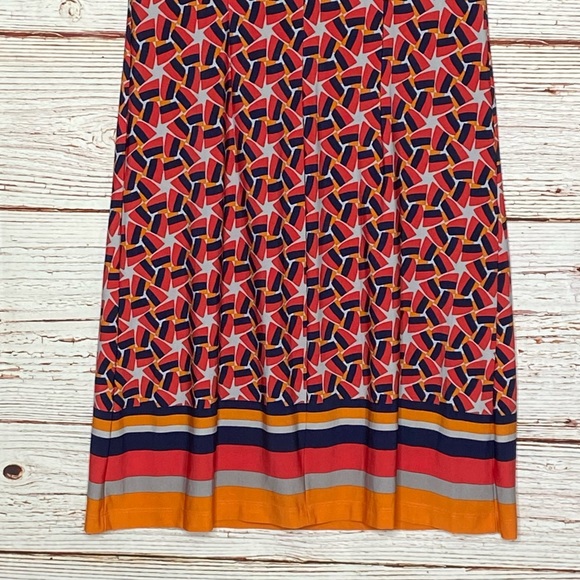 Taylor Geometric Floral Print Short Sleeve Shift Dress Sz 8 - Picture 10 of 12